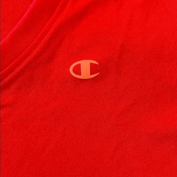 Champion Red Powertrain Vapor Active T-Shirt V Neck Women’s XL - Picture 4 of 7